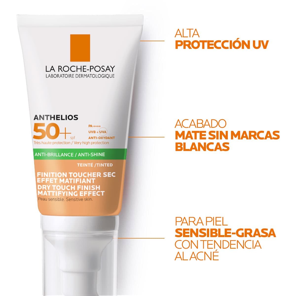 La Roche Posay ProductPage Sun Anthelios XL Tinted Dry Touch Spf50 50m